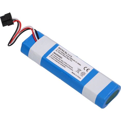 Extralink, Batteria de ricambio compatibile con robot Xiaomi Mop Pro INR18650 MA1-4S1P-SC, batteria ricaricabile, 3200 mAh, 47,36 Wh, batteria per robot pulitore, ricaricabile, batteria di ricambio d (1/4)