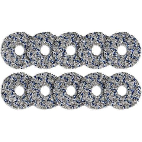 Pack of 10 washable wipes for ECOVACS DEEBOT X5 OMNI/ N30 Pro Omni/ T30 Pro Max/T30 Pro Omni/T30S/ T30S Combo/X2 Omni X2 P (1/4)