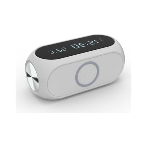 Réveil avec chargeur sans fil 15 W et thermomètre (1/5)