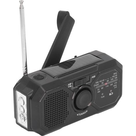 Radio d'urgence de la Manivelle 1200mah Hand Crank, Portable NOAA (1/5)
