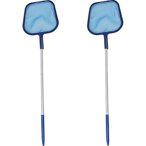 2x Épuisette grattoir à feuilles pour piscine, épuisette de nettoyage pour baignoire, spa et piscine B (1/5)