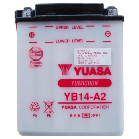 BATTERIA YUASA YB14-A2 12V 14 Ah