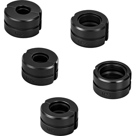 Mâchoires de Sertissage pour Tubes -Profil M 12/15/18/22/28mm–Pour Tubes Cuivre et Inox–Acier Chromé HRC 48-55 – Finition Noire par Brunissage Thermique–Compatible avec Pinces Manuelles et Électriques (1/5)