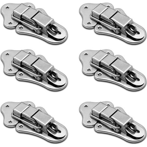 Pièces Fermeture a Levier Fermeture à Ressort Loquet Bascule en Acier Inoxydable Tiroir Hardware Pour Coffre à Outils valise et Coffre (1/3)