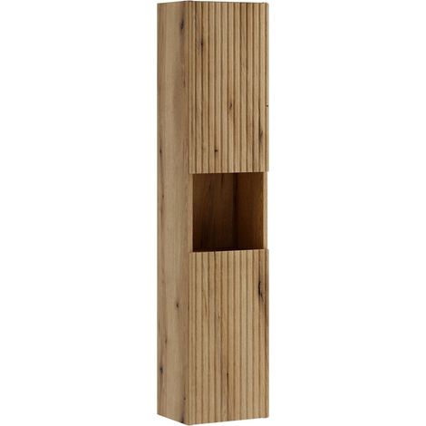 Colonna bagno VANO 140 cm quercia sospesa 2 porte
