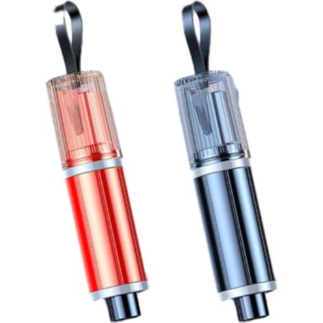(Rouge et Noir)2 Pcs Brise Vitre Coupe Ceinture, Outil de Sécurité pour Voiture, 2 en 1 Marteau de Sécurité, Brise Vitre et Coupe Ceinture de Sécurité (1/5)