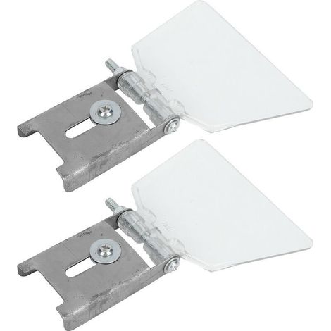 2 Pcs Banc Grinder Eyeshield 304 Petit Botier En Acier Inoxydable Outil Bouclier Accessoires De Fixation S