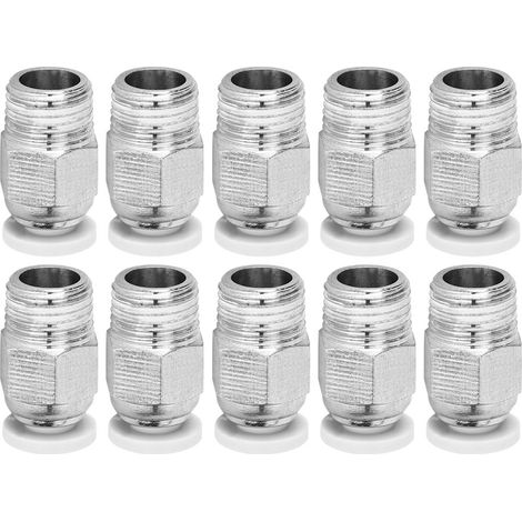 10 raccords pneumatiques droits argentés, filetage M10, accessoires pour imprimante 3D PC4‑01 (1/5)