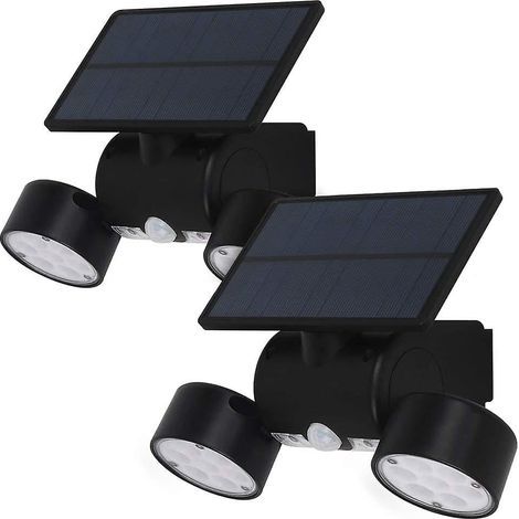 30 LED-Solarleuchten für den Außenbereich, wasserdicht (IP65), Solarstrahler mit Bewegungsmelder, kabellose Solar-Wandleuchte, Sicherheitsleuchte für Garten, Garage, Hof usw. (1/5)