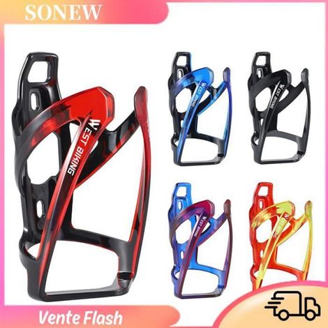 Sonew porte-gobelet d'eau pour vélo de route PC porte-bouteille de vélo ultraléger support de verre sport accessoires noir et bleu (1/5)