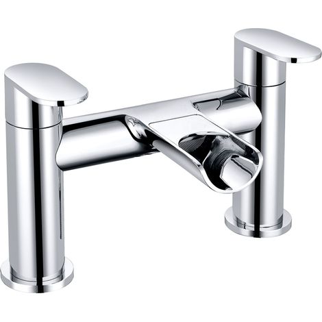 Waterfall Bath Filler Tap Chrome Bathroom Lever Faucet (1/3)