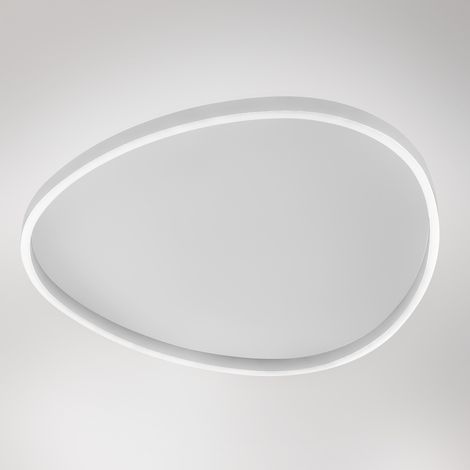 Ecaris P/G Plafoniera a Soffitto LED 72W Biemissione Dimmerabile CCT Switch 3000K/4000K in Alluminio Bianco Satinato - Gealuce (1/2)