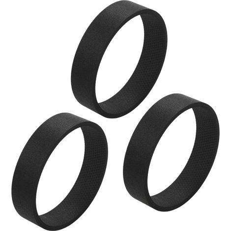 Correas moleteadas para aspiradoras, juego de 3 piezas, aptas para Kirby de todas las generaciones G3, G4, G5 y G6, color negro.
