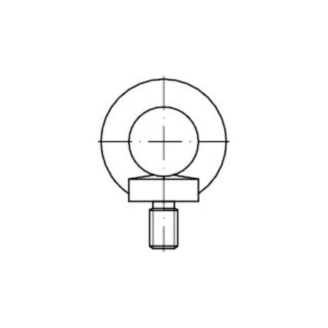 DIN 580 Ringschraube, C15E galZn M30 HP 5 Stk (1/2)