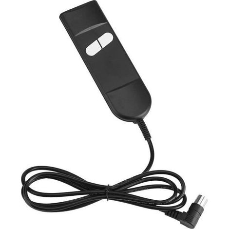 Télécommande 2 boutons pour fauteuil inclinable électrique - Noir - Compatible avec plusieurs marques (1/4)