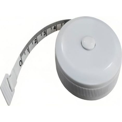 Ruban De Mesure - 150 Cm - Échelle En Cm Et Pouces - Rétractable Et Enroulable - 1 Pièce (1/4)