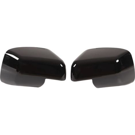 Copertura specchietto retrovisore, 1 paio, nero lucido, calotta di ricambio per specchietto per Land Rover Discovery Freelander-Crezuo