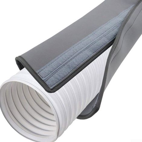 Couverture tube climatiseur portable, manchon protection anti-poussière, housse tuyau isolée thermiquement pour tuyau d'échappement (1/4)