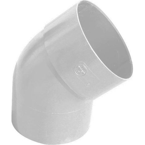 Coude Femelle Femelle Ø80 à 45° ep 2,2mm gris
