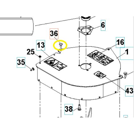 Bullone BE550 Husqvarna 539990316