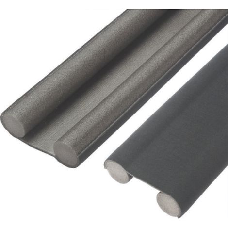 Burlete de EVA para puertas, resistente al viento y al sonido para los bordes inferiores de las puertas, impermeable y reductor de ruido, color gris.
