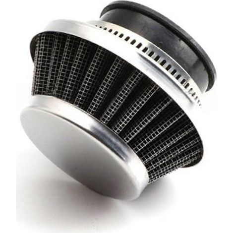 Filtre à air 42 mm pour kit de mise à niveau de mini-moto/quad/VTT 47 cc/49 cc, filtre à air en aluminium argenté (argenté) (1/5)