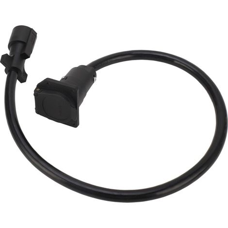 Prolunga per rimorchio a 7 pin - Spina doppia maschio da 90 cm - Cavo di collegamento per camper -Crezuo