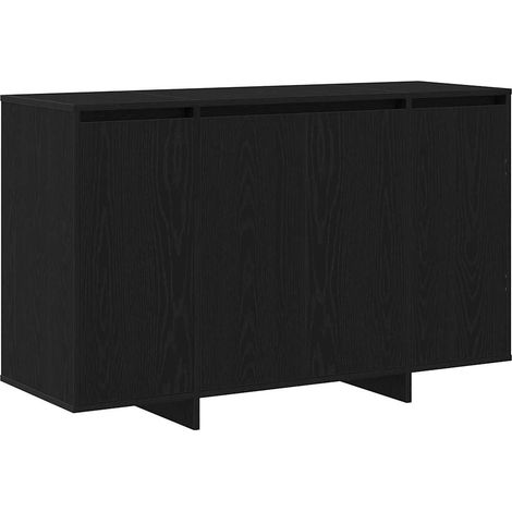 Maison Exclusive - Credenza Rovere nero 120 x 41 x 75 cm Legno multistrato