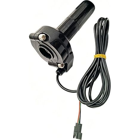 Guidon d'accélérateur électronique avec câble pour moto électrique hors route UQI N1S UB ABS antidérapant Poignée ergonomique de rechange Noir 1 jeu (1/5)