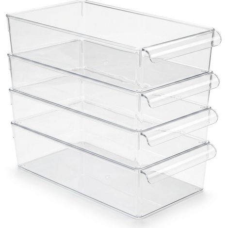 Set 4 Organizer Frigo / Contenitori Salvaspazio Hemax (1/5)