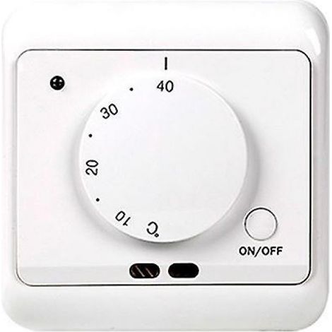 1 thermostat de chauffage au sol, 230 V, 50/60 Hz, 16 A, double capteur (intérieur + extérieur), affichage LED, plage de réglage large (1/5)