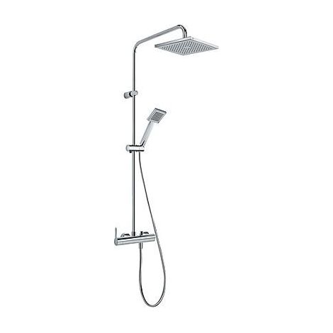 CONJUNTO DE GRIFO MONOMANDO MURAL DE 2 VÍAS PARA DUCHA (1/2)