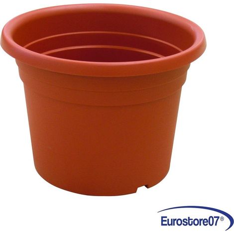 Vaso piante cilindro dahlia in plastica - colore terracotta - ø cm.40x28h. pz 6 (1/3)