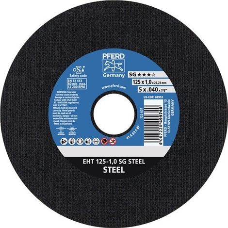 DISCO DE CORTE SG STEEL D 180 X 2,9 MM RECTO ACERO PERFORACI