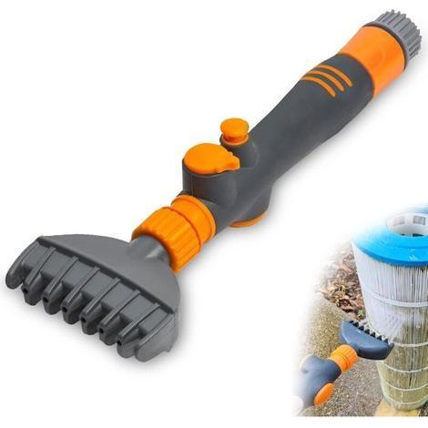 Nettoyeur de filtre à cartouche de piscine, nettoyeur de filtre de piscine, filtre à eau pour jacuzzi, spa, outil de nettoyage de filtre de cartouche de piscine (1/4)