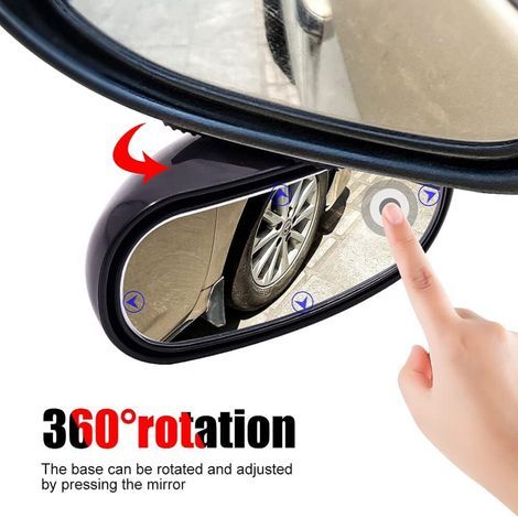 Convient pour l'adhésif de rétroviseur grand angle à 360° pour la surveillance des angles morts, idéal pour une conduite en toute sécurité en SUV. (1/5)