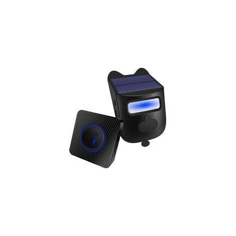 1 Récepteur +1 Détecteur de Mouvement Alarme d'allée Solaire - Détecteur de Mouvement Alarmes d'allées sans Fil pour l'extérieur imperméable 600 Pieds Alarme Maison pour Garage Jardin et Bureau (1/5)