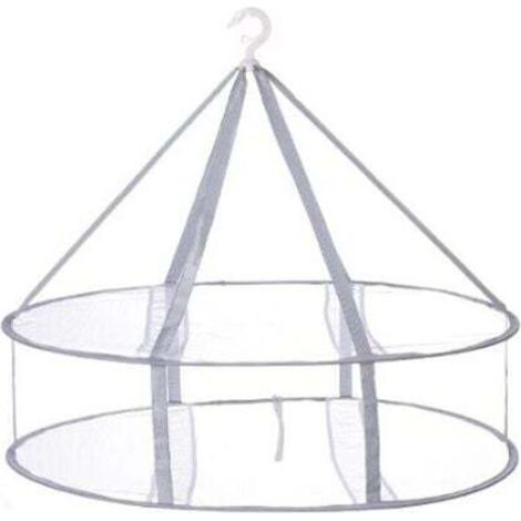 Foldable Hanging Mesh Drying Net - 2 Layers - Multifunctional for Bras, Underwear, and Socks - Quickly and Easily Drying Laundry