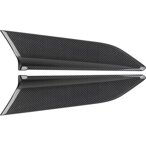 1 pair of trim pieces: Carbon fiber look Material: ABS Carbon fiber look trim strips for interior panels, compatible with Toyota Gravel--BIEMMEDUE (1/5)