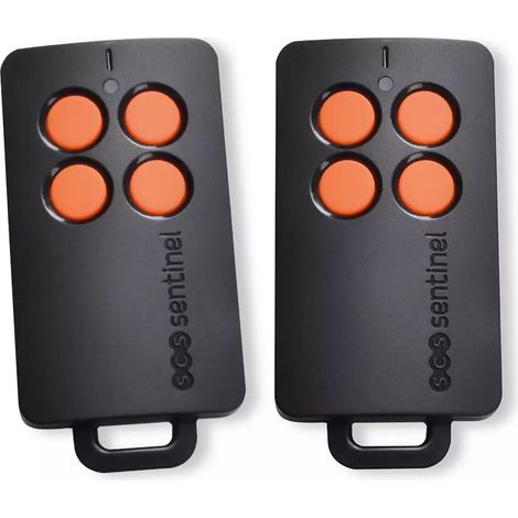 Kit de 2 télécommandes 4 canaux – Portée 50m – Fréquence 433.05MHz – Compatible motorisations SCS Sentinel (1/5)