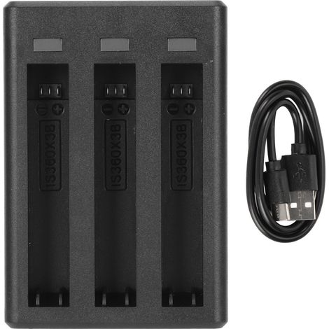 Chargeur Hub 3 Canaux pour Insta 360 X3, Station de Charge Rapide et Rangement avec Câble USB-C (1/5)