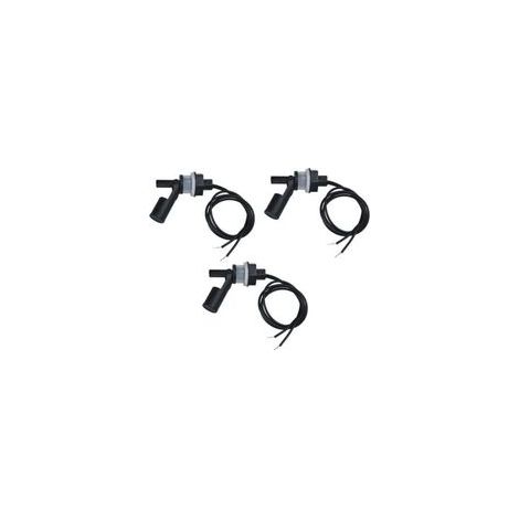 Lot de 3 Capteurs de Niveau deau, Interrupteur Flotteur Pour, Pompe Capteur Niveau eau Interrupteur De Niveau Automatique pour Aquarium de Piscine