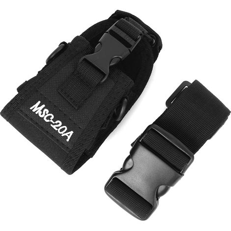 Étui universel en nylon ajustable pour talkie-walkie, avec sangle et protection pour ceinture - MSC-20A (1/5)