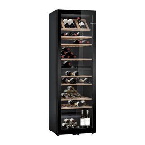 Bosch – Cave à vin de service 199 bouteilles double zone – Froid dynamique avec ventilateur – Éclairage LED – KWK36ABGA (1/5)