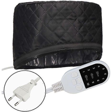 Bonnet chauffant électrique portable à 10 niveaux de chaleur, avec minuterie et 3 minuteurs, idéal pour les soins capillaires en salon (prise UE). (1/5)