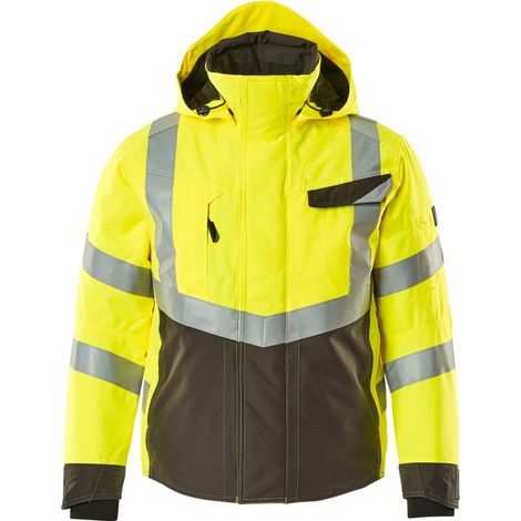 Mascot SAFE SUPREME Warnwinterjacke wasserdicht Klasse 3 Hastings 15535 Gr. 2XL hi-vis gelb/dunkelanthrazit