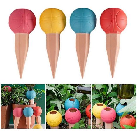 Lot de 4 arroseurs automatiques pour plantes, goutteurs automatiques, dispositif d'irrigation pour les vacances (1/4)