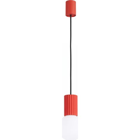 Lampade a sospensione Halo rosso 12x120x12cm Sollux (1/5)