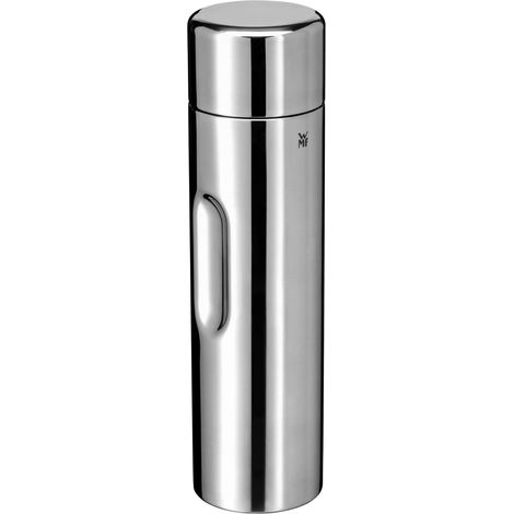 WMF Motion - Caraffa termica da 1 l in acciaio inox Cromargan per tè o caffè, thermos con tazza, mantiene freddo per 24 ore e caldo per 12 ore (1/5)