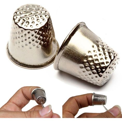 TrAdE Shop Traesio - Set 3 Pezzi Ditali Per Sarto Ditale Sartoria Cucito Sarto Ricamo Protezione Aghi -